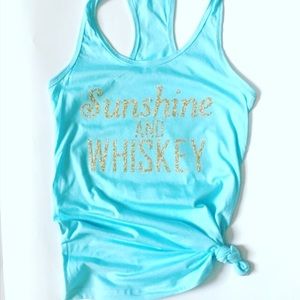Sunshine and whiskey tank top